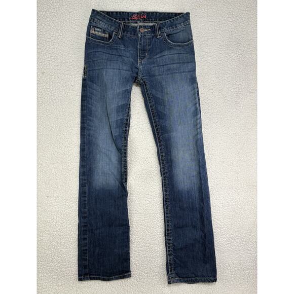 Cinch Ada Jeans Womens 27/3 L Long Bootcut Mid Rise Dark Wash Fade - Picture 1 of 7